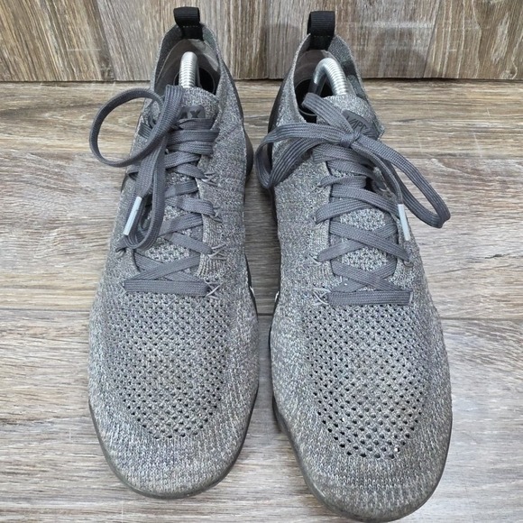 Nike Air VaporMax Flyknit 2 Wolf Grey Dark Grey Black Men's Size 9.5 942842-002 - Picture 3 of 12